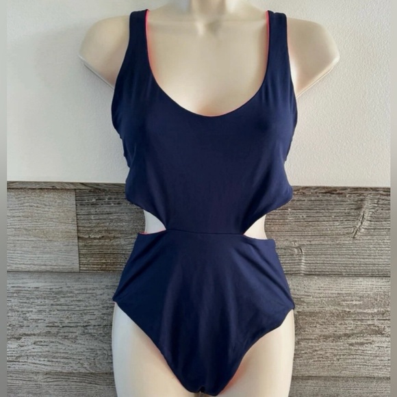 L Space Womens Rita Reversible Monokini One-Piece Swimsuit size 10 - Picture 3 of 5